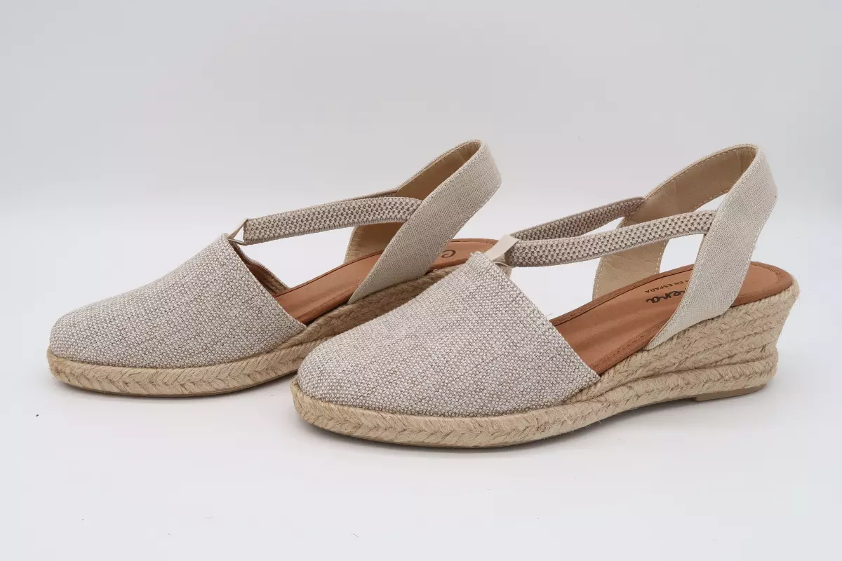 Alpargata cuña media con gomas | 26 