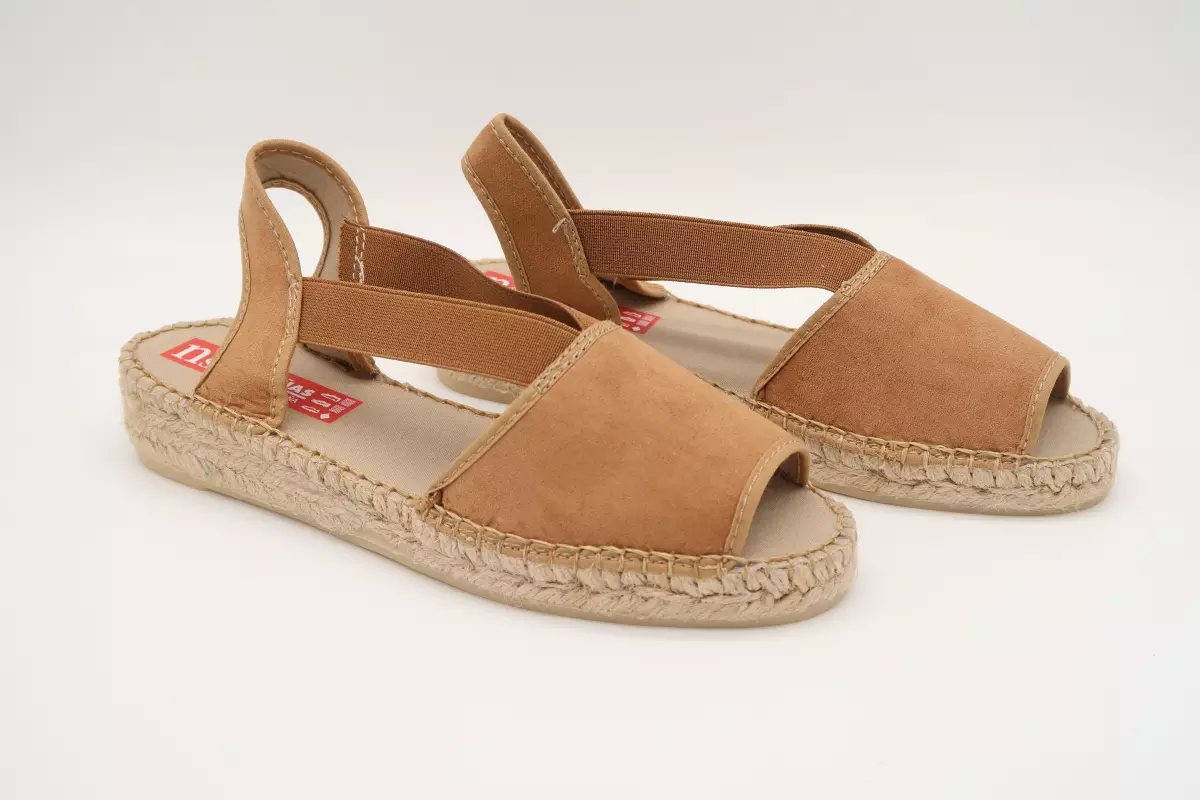 Alpargata plana abierta con gomas 35 