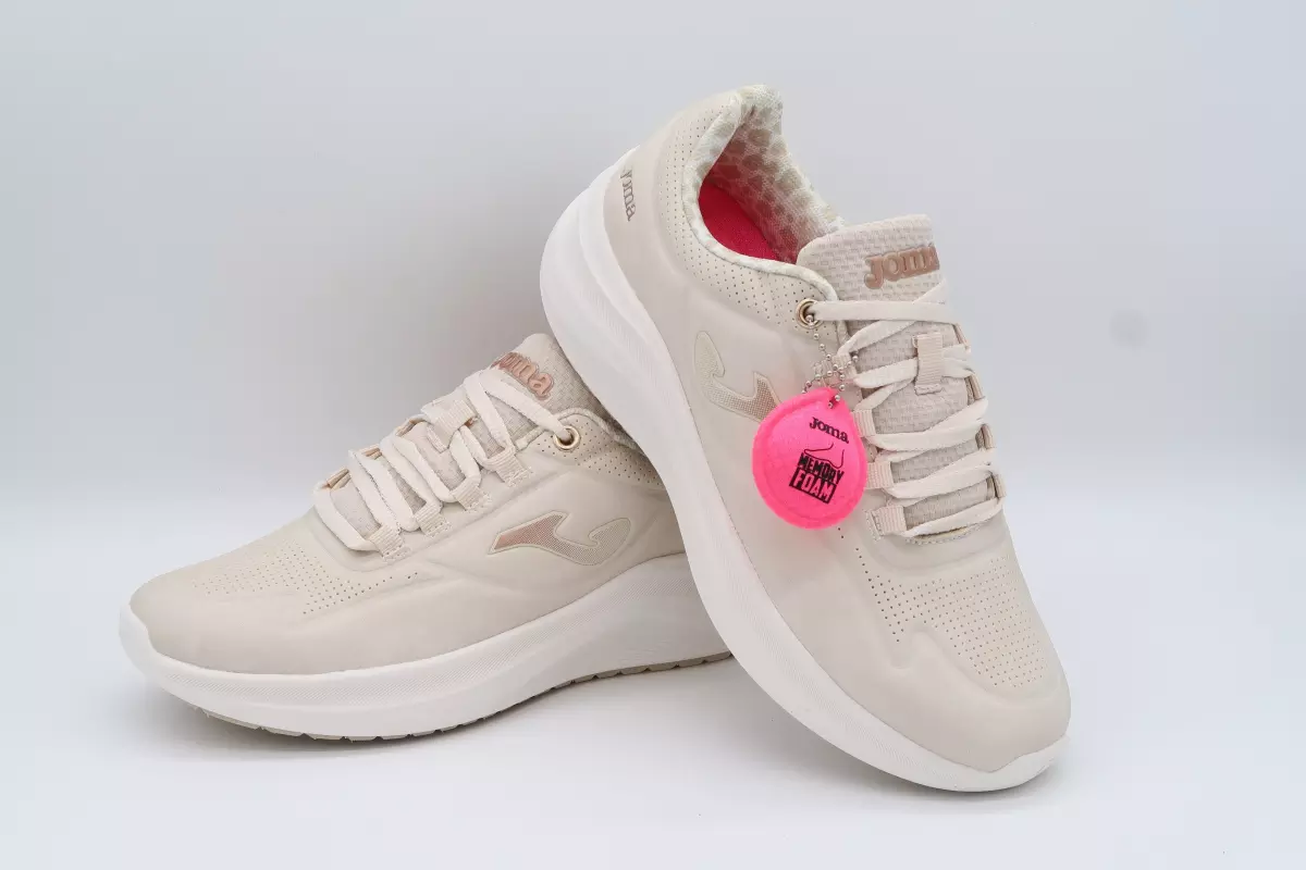 Zapatilla deportiva beige con plantilla de memoria 48 joma beige n400