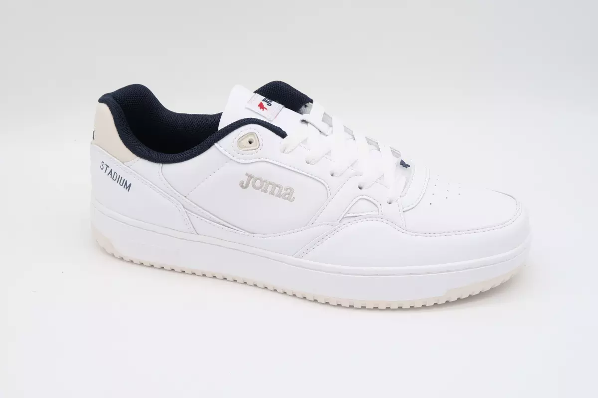 Zapatilla deportiva blanca de cordón | 46 