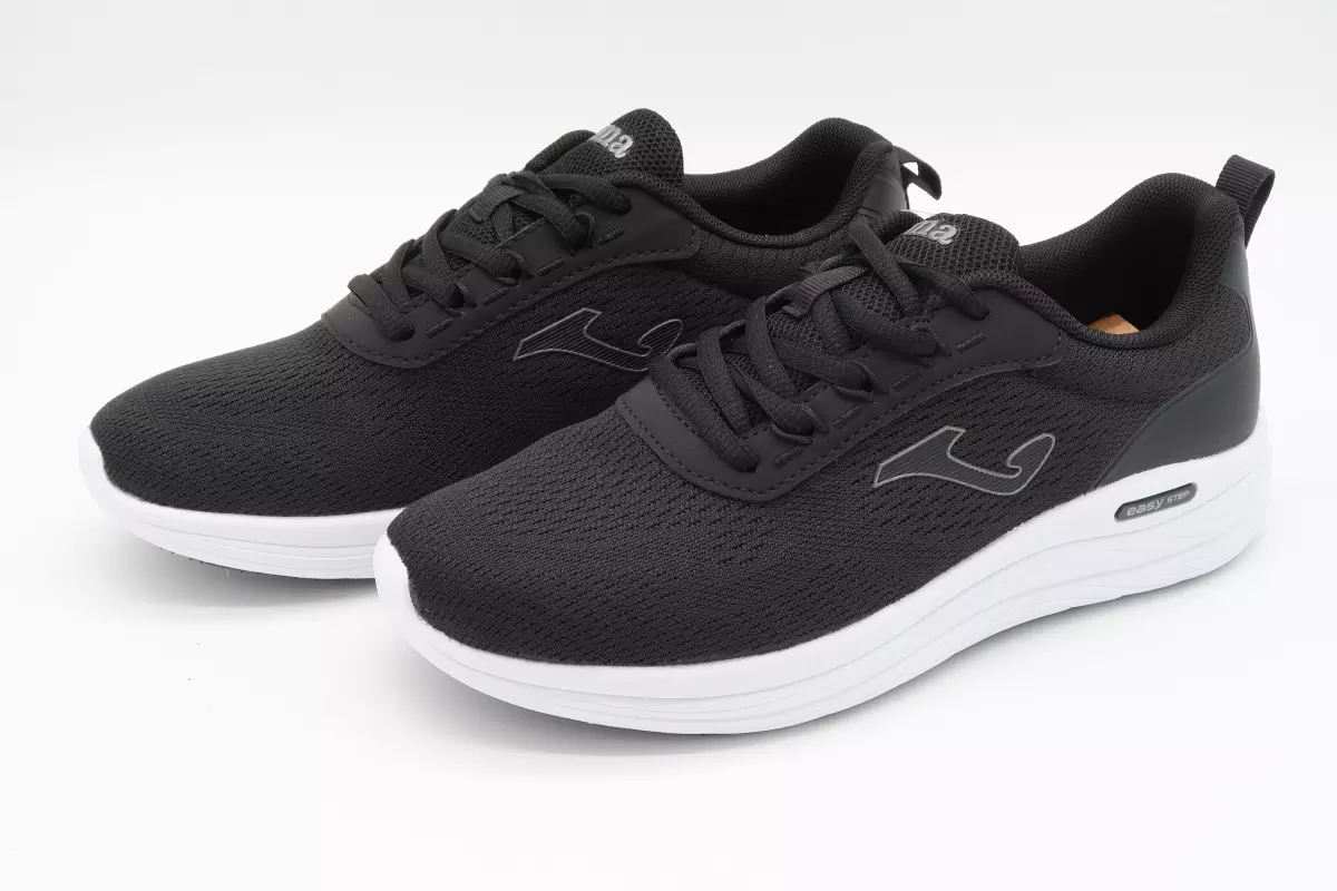 Zapatilla deportiva cordón  verano easy step negra | 49 