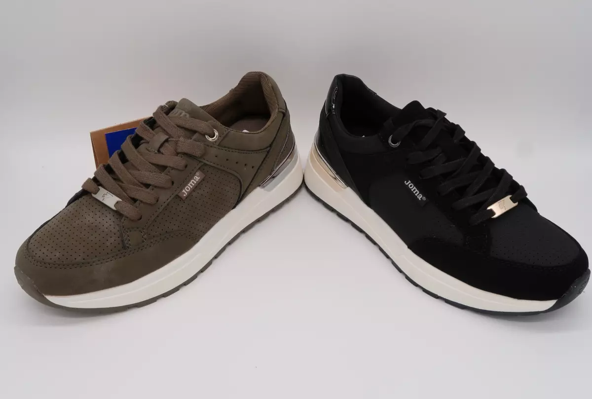 Zapatilla deportiva de vestir | 48 verde kaki negro joma