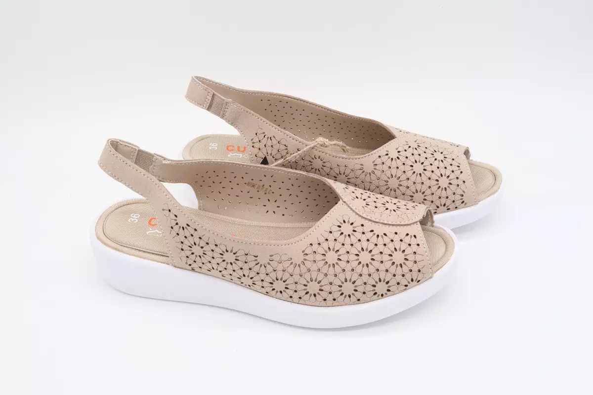 Zapato abierto plantilla de descanso y tejido poroso | 55 