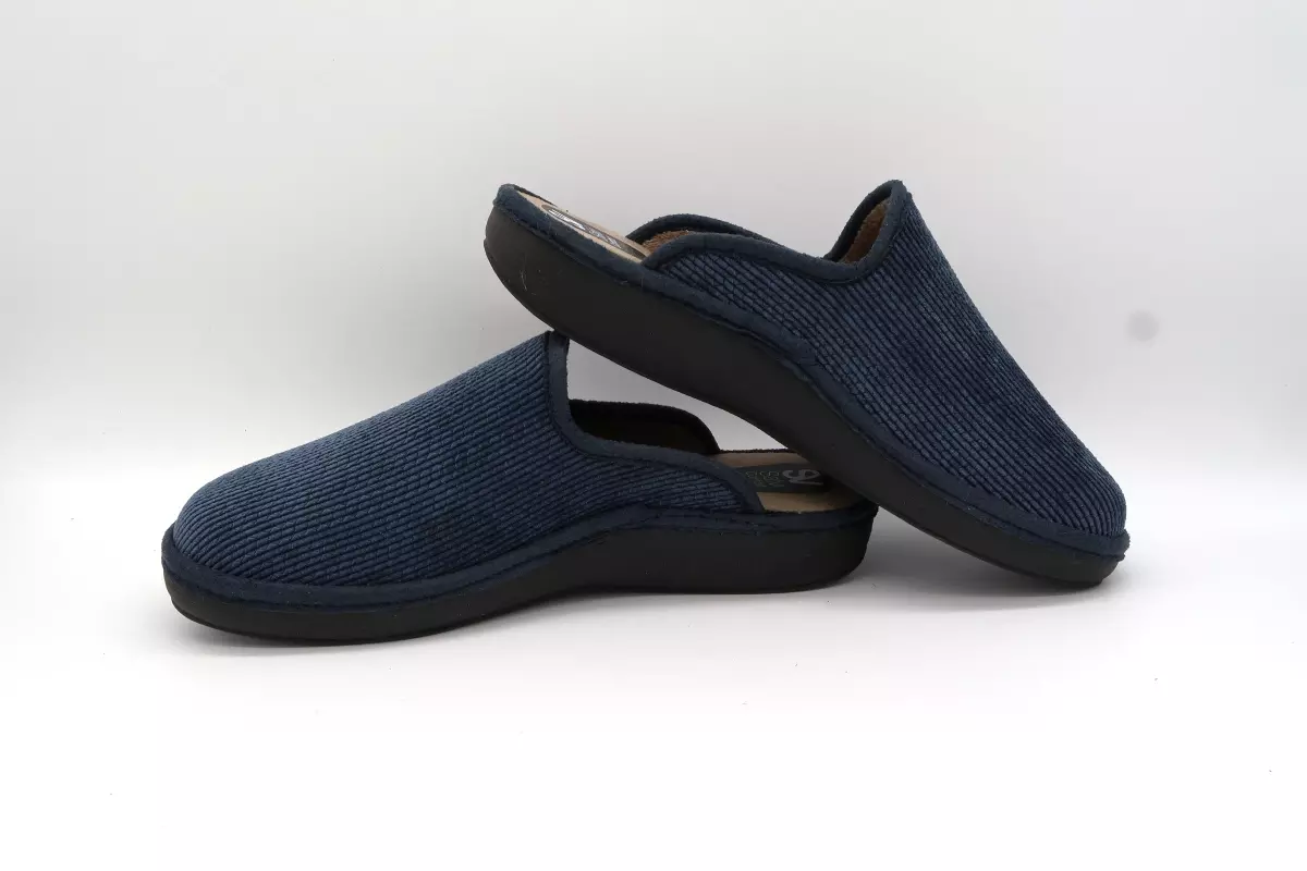 Zapatilla de casa destalonada con plantilla acolchada | 24 08D salvi azul marino