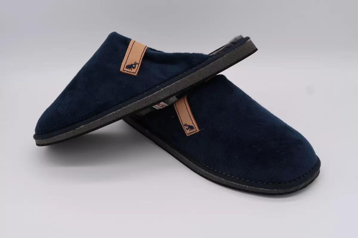 Zapatilla de casa destalonada, suela ultraligera | 27 azul marino vulladi