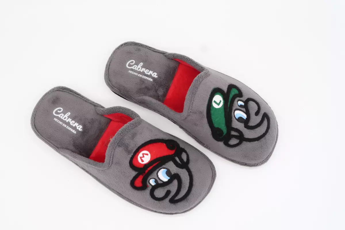 Zapatilla destalonada suela ultraligera dibujo Mario y Luigi 27 