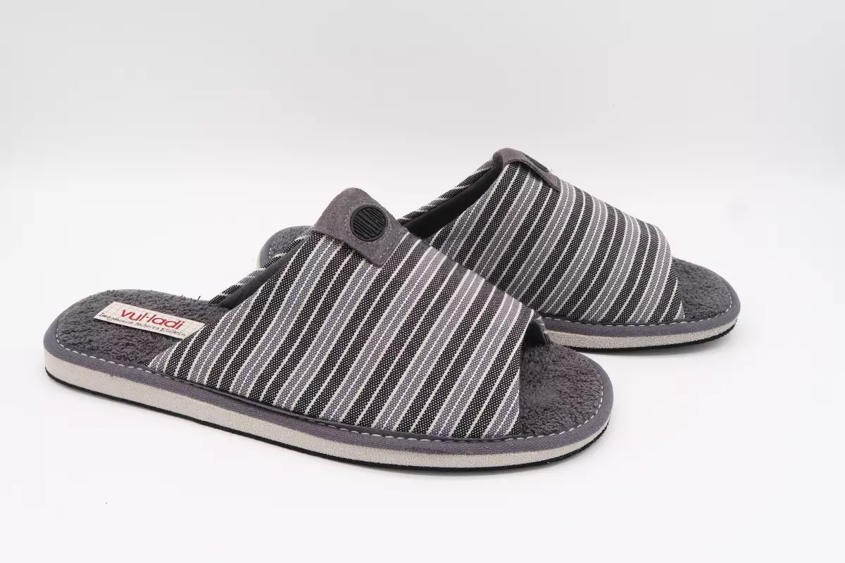 Zapatilla caballero abierta suela ultraligera y silenciosa | 30 vulladi gris verano
