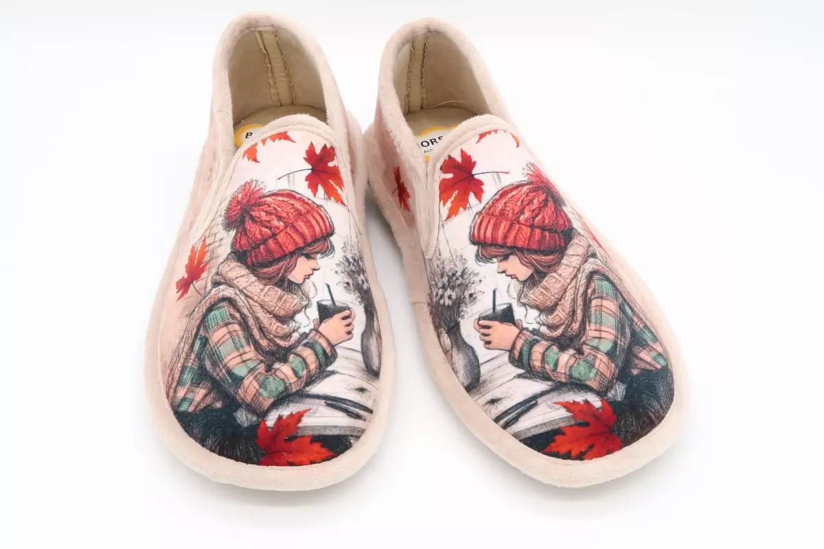 Zapatilla cerrada plantilla relax dibujo taza | 28 