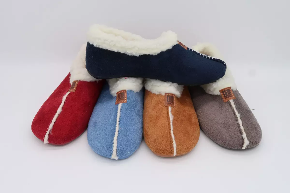 Zapatilla de casa cerrada suela de goma | 15 burdeos azul marino beige gris norteñas