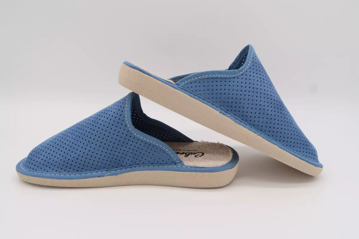 Zapatilla de casa destalonada con suela ultraligera y tejido poroso | 21 azul cabrera